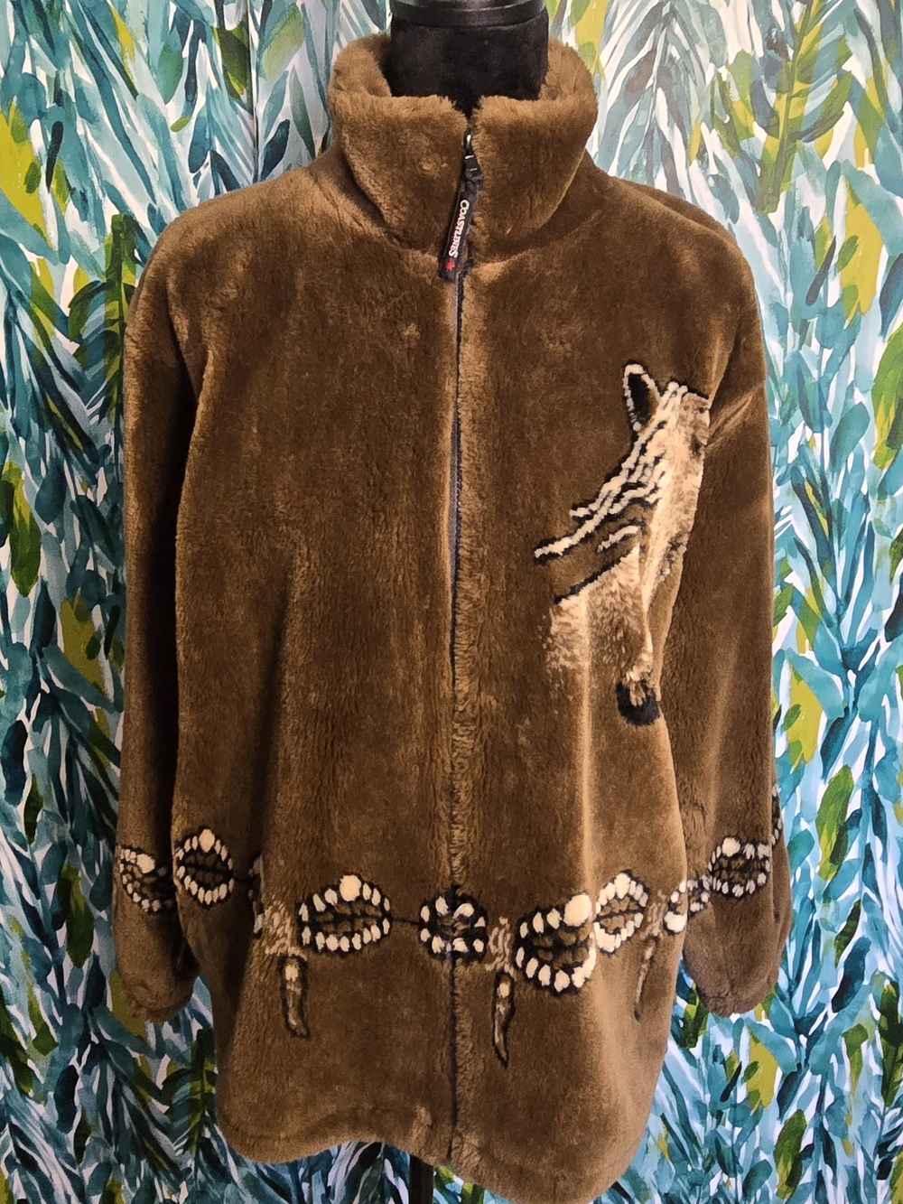 Coastlines Fashion For Canada Small Horse Fleece Full Zip Jacket